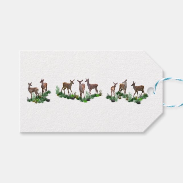 Bambi Meadow Gift Tags (Front (Horizontal))