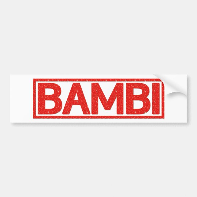 Bambi Stamp Bumper Sticker (Front)
