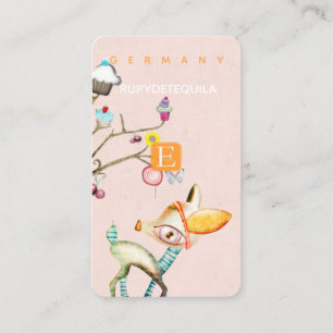 Bambi Wonderland ETSY Tender Desserts Tree Business Card