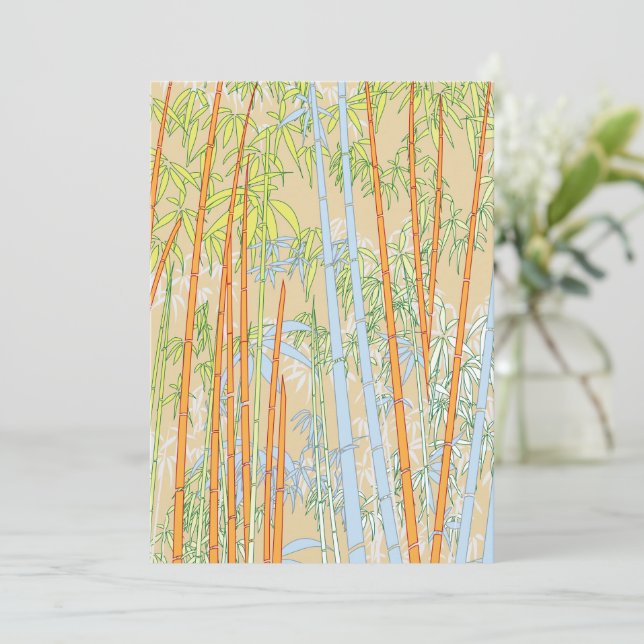 Bamboo 2 thank you card (Standing Front)