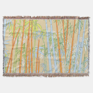 Bamboo 2 throw blanket