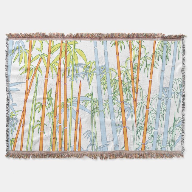 Bamboo 3 throw blanket (Front)