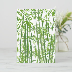 Bamboo 7 thank you card