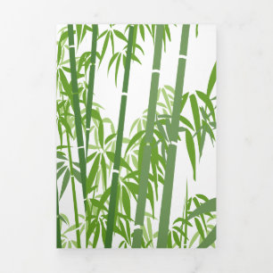 Bamboo 7 Tri-Fold holiday card