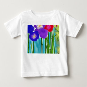 Bamboo and Hibiscus Baby T-Shirt