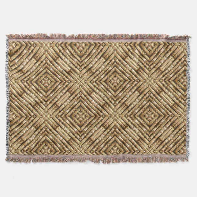 Bamboo Art 1 Throw Blanket (Front)