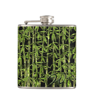 Bamboo Art 4 Hip Flask