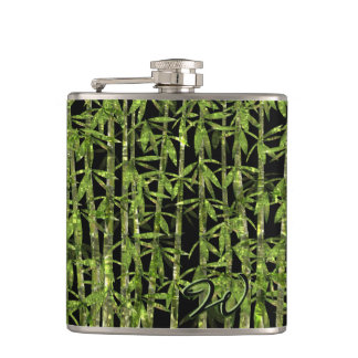 Bamboo Art 4 Hip Flask