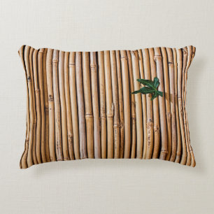 Bamboo barrier screen fence decorative cushion