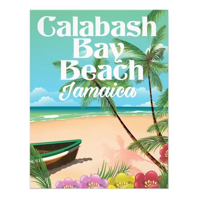 Bamboo Beach Jamaica Photo Print (Front)