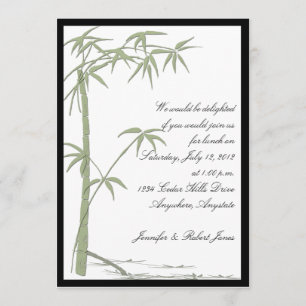 Bamboo Beauty Party Invitation