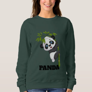 Bamboo Buddy Hangin’ with My Snack Panda Peekaboo Sweatshirt