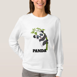 Bamboo Buddy Hangin’ with My Snack Panda Peekaboo  T-Shirt