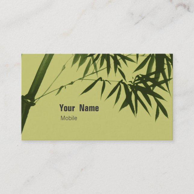 Bamboo Business Card (Front)