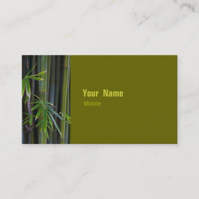 Bamboo Business Card (Front)