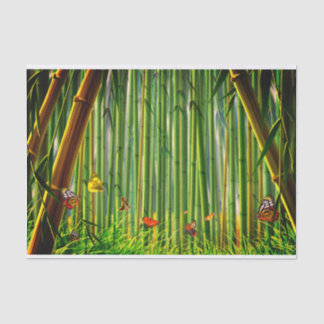 Bamboo & Butterfly Art 1 Tissue Paper