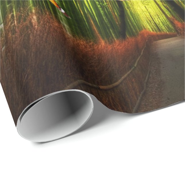 Bamboo & Butterfly Art 2 Wrapping Paper (Roll Corner)