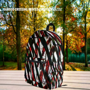 Bamboo Crossing Printed Backpack