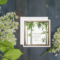 Bamboo Customisable Bibe Verse Flat Card