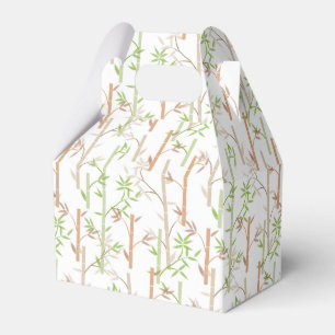 Bamboo Foliage Oriental Greenery Leaves Favour Box