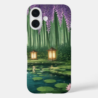 Bamboo Forest and Wisteria iPhone16 Phone Case