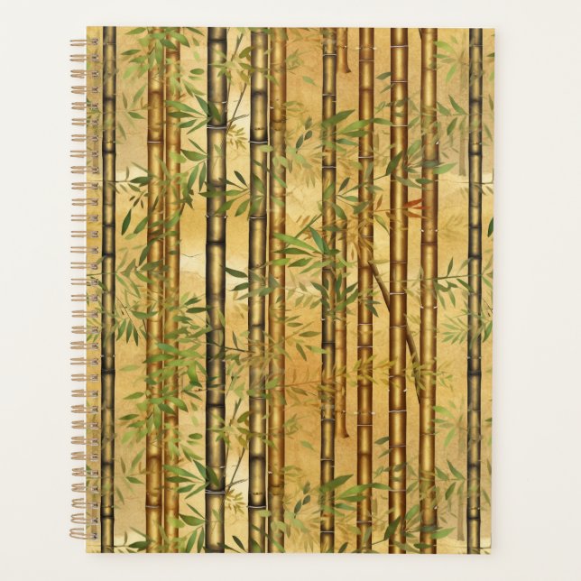 Bamboo Forest Chiyogami Planner (Front)