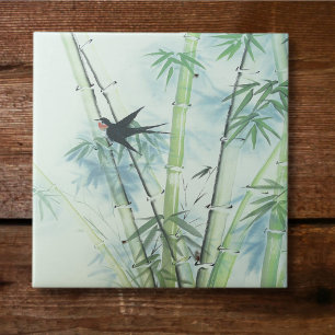 Bamboo Forest - green Tile