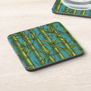 Bamboo forest in green coaster