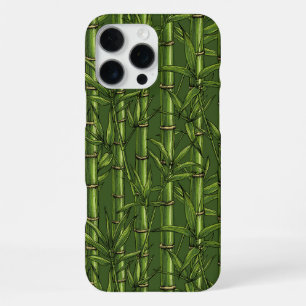 Bamboo forest in green iPhone 16 pro max case