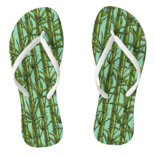 Bamboo forest in green jandals