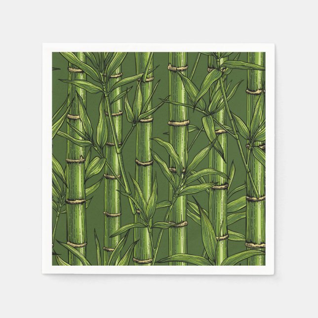 Bamboo forest in green napkin (Front)