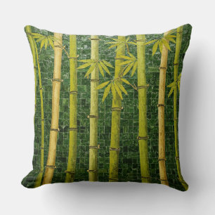 Bamboo Forest Mosaic Cushion