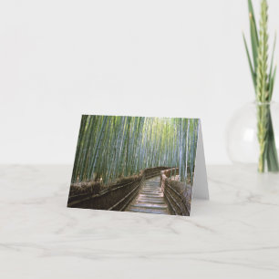 Bamboo Forest of Sagano - Kyoto, Japan Card