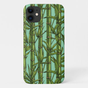 Bamboo forest on light blue Case-Mate iPhone case