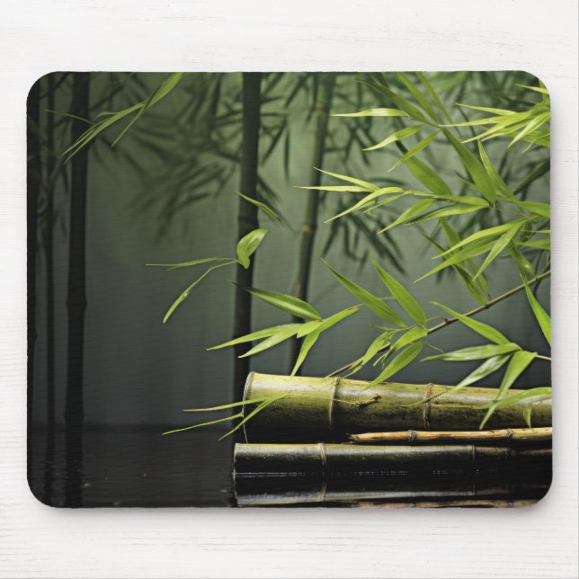 Bamboo Forest Tranquil Peaceful Nature  Mouse Pad (Front)