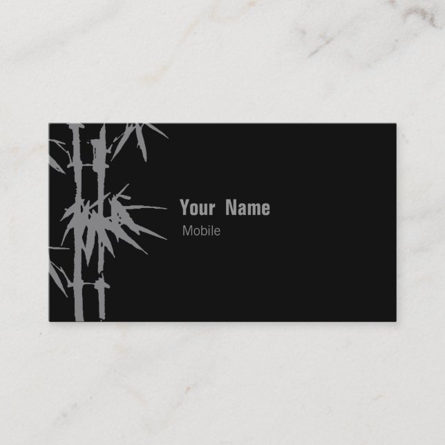 Bamboo Green Business Card (Front)