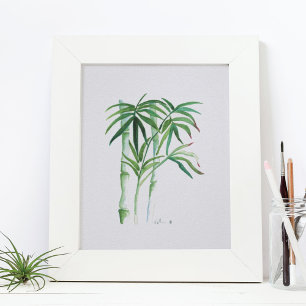 Bamboo Greenery Poster