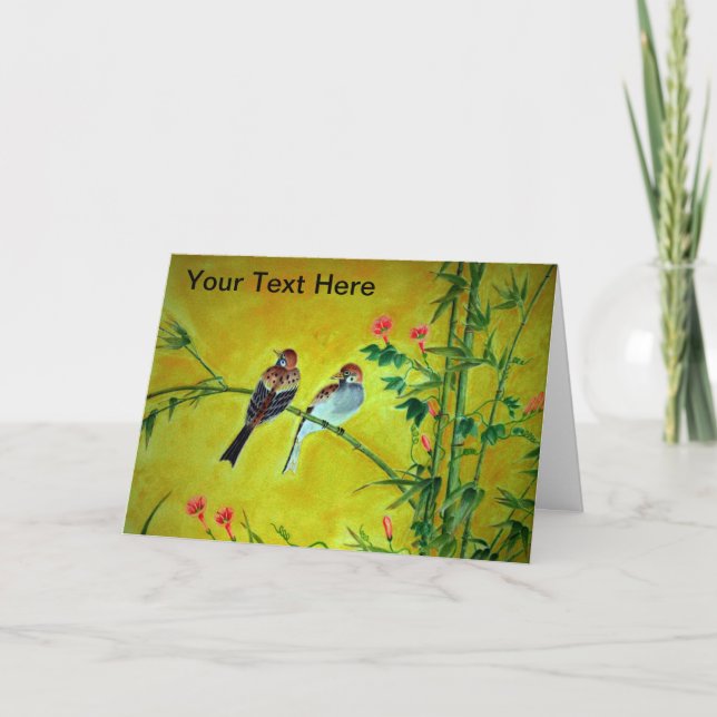 Bamboo Greeting Card (Front)