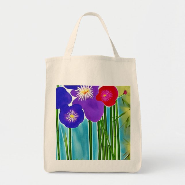 Bamboo Grocery Tote Bag (Front)