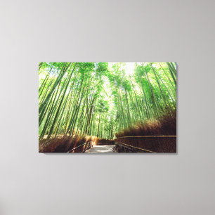 Bamboo Grove Arashiyama, Kyoto, Japan Canvas Print