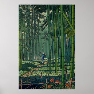 Bamboo Grove of Saga Fujishima Takeji  Poster