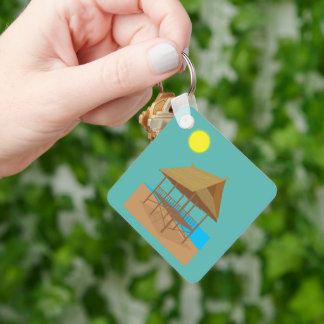Bamboo Hut Key Ring