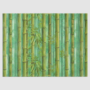 Bamboo Jungle Grove Warm Cool Greens Tissue Paper