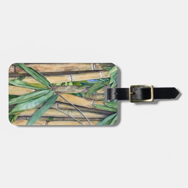 Bamboo Luggage Tag (Front Horizontal)