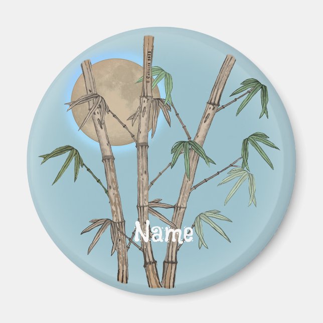 Bamboo  magnet (Front)