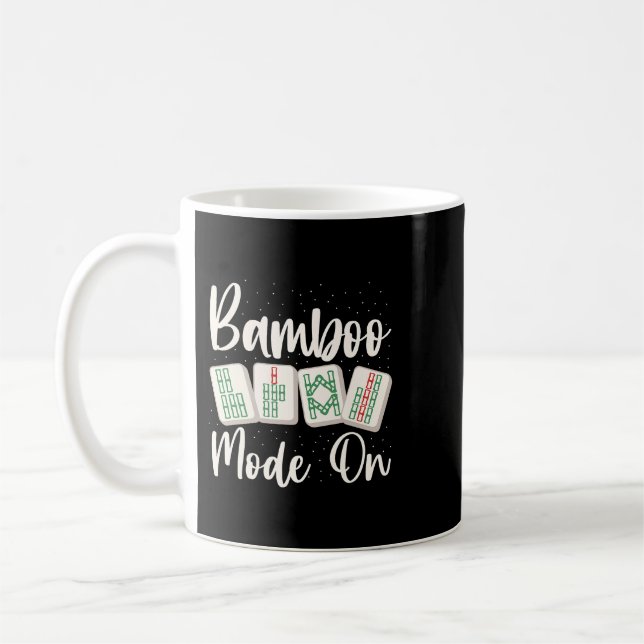 Bamboo Mode On Design for a Mahjong Nerd Coffee Mug (Left)