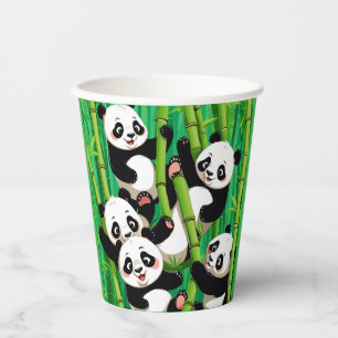 Bamboo Panda Paper Cups