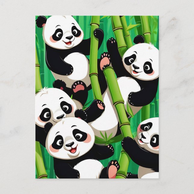 Bamboo Panda Postcard (Front)