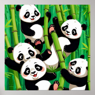 Bamboo Panda Poster