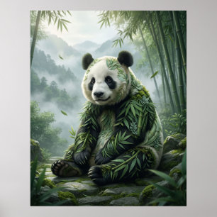 Bamboo Panda Serenity Poster